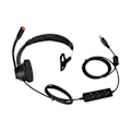 Miniatyrbillede 8 af 8: Enkelt øretelefon headset støjreduktion lydstyrkejustering mute USB erhvervsheadset med mikrofon sort H390‑ USB‑1