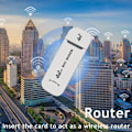 Miniatyrbild 5 av 5: 4G LTE trådlös USB-dongel Mobilt bredband 150 Mbps Modem Stick black