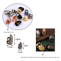 Miniatyrbild 3 av 11: SömnadsTumme Metall Tumme Ringar Justerbara Metall Finger Skydd Ringar Läder Mynt Finger Skydd, Sömnad Finger Skydd 0.06 C