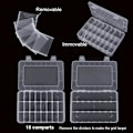 Miniatyrbillede 3 af 8: Snackboks med 24 rum, 2 transparente plader med låg til R[qb] 24 compartments