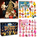 Miniatyrbilde 5 av 7: Julekalender med gummibader 2024 - Julegave til barn og småbarn (1 stk/boks (24 ruter)) 1pcs/box (24 grids)
