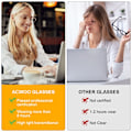 Pikkukuva 5 / 5: Sinistä valoa estävät lasit, 2 kpl Anti Blue Light -pelilaseja Muodikkaat lasit, Sinistä valoa estävät lasit Siniset suodatinlasit Naisille Miehille