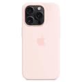 Silikonskal för iPhone 15 Pro, MagSafe-kompatibelt Rosa{wh} 698
