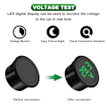 Miniatyrbilde 3 av 5: Sett med 2 digitale voltmeter testsett, DC 5~100V, LED, LED-skjerm, svart