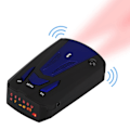 Pikkukuva 5 / 5: 16-kaistainen 360 asteen V7 GPS-auton nopeustutka laserilmaisimella ja äänimerkillä (sininen)