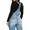 Miniatyrbillede 3 af 4: Kvinders Casual Denim Bib Jeans Bukser Jumpsuit M