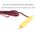 Miniatyrbillede 5 af 5: 2 AA AAA Batteri Eliminator USB Strøm 4.5V Adapter Kan Erstatte 3stk AA AAA Batterier til Walkie Talkie Ligh 0.05 AAA