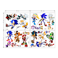 Miniatyrbilde 5 av 5: Hedgehog Sonic Game Veggklistremerke Gutter Soverom PVC Graffiti