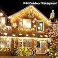 Pikkukuva 6 / 6: LED-jäätikkövalot ulkokäyttöön Joulukoristeluun 400LED 8 tilaa Jäätikkövalot Jouluvalot, Ulkokäyttöön Fairy Lights Jouluun, Juhliin, Jouluun