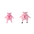 Miniatyrbillede 2 af 5: Rosa Grå Squishy Legetøj Gris Klemmelegetøj Sød Gris Mand Sensorisk Stresslegetøj Stressreducerende Legetøj til Børn og Voksne L