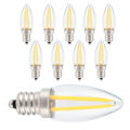 Pikkukuva 7 / 8: 10 kpl E12 Pitkät Filamentti Pienet LED-Lamput Himmennettävä Lamppu 1,5W AC110V Kotivalaistukseen 0.1
