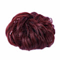 Miniatyrbild 3 av 5: 1 st Slouchy Hårtofs Hårtvinning Krullvågig Slouchy Syntetisk Chignon för Kvinnor Uppstylad Håraccessoar Dark Wine##