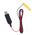 Pikkukuva 2 / 5: LR03 AAA-pariston eliminaatattori USB-virtalähteellä, korvaa 1-4 kpl 1,5 V AAA-paristoa radioon, sähköleluun, kelloon, LED-nauhaan 0.04 1.5V