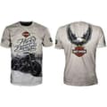 HarleyDavidson Motorcykel T-shirt Herr Sommar Ledig Kortärmad A A L