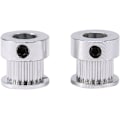 Miniatyrbillede 1 af 5: 2 stk. Remskive Remskive GT2 20 Tænder Hul 8mm Bredde Knast Remskive Aluminiumlegering Hjul til Lefou 3D Printer Sunmostar
