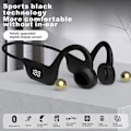 Pikkukuva 2 / 5: Luujohtokuulokkeet Langattomat Kuulokkeet Bluetooth-kuulokkeet Musta LB-K3