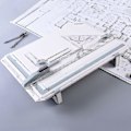 Miniatyrbillede 2 af 4: Tegnebord A3 Tegnebord med Parallel bevægelses vinkelmålingssystem