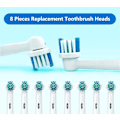 Miniatyrbillede 4 af 5: Udskiftningsbørstehoveder, der er kompatible med Braun Oral B elektriske tandbørster, Classic Precision Clean børstehoved passer til Professional Care