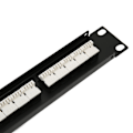 Miniatyrbilde 7 av 8: RJ11 Gjennomgående Hull 25 Porter Anti-Interferens Gullbelagt Pin CAT3 Patch Panel for 19 Tommers Stativskap 0.7