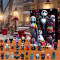 Pikkukuva 1 / 7: Halloweenin adventtikalenteri 2024, Painajainen ennen joulua -adventtikalenteri, Halloweenin lähtölaskentakalenteri 24 lahjalla, kauhukuvanukkehahmolahja B