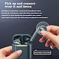 Miniatyrbild 3 av 5: J18 TWS Bluetooth Hörlurar Vattentäta Stereo Musik Gaming Trådlöst Headset Azur[qb] Style A Azure