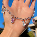 Miniatyrbillede 2 af 4: Rustfrit stål Rhinestone Playboy Bunny vedhæng Punk kæde Choker halskæde til kvinder