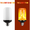 Miniatyrbillede 3 af 5: Flammelampe | Flammelampe med effekt | LED flimmerlampe, 4 lystilstande indendørs