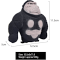 Pikkukuva 3 / 5: Venyttelevät apinalelut, Splat Monkey Stress Relief Toy, Squeeze Monkey Splat Toys, Stress Relief Fidget Toys Stress Squeeze Gorilla Toys - Black
