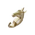 Miniatyrbillede 2 af 5: 1/2/3/5 Robust og holdbar dyrehoved nøglekrog til enkel gylden (hest) golden (horse) Set