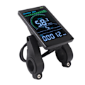 Miniatyrbild 4 av 4: M6C Elcykel LCD-displaymätare ABS Elcykel Display Kontrollpanel med 6-polig Vattentät Kabel Huvudlampskonnektor 24V 36V 48V 60V