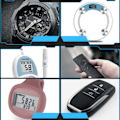 Miniatyrbillede 4 af 5: Genopladelig Lithium Coin Key Cell Udskiftningsbatteri til VL2020 - 90 Grader SQBB