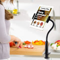 Miniatyrbild 5 av 5: Gooseneck Tabletthållare, Tabletstativ för Säng Gooseneck Monterad Flexibel Arm 360 Clip