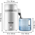 Miniatyrbillede 2 af 4: VEVOR vanddestillator - 750W renser - 4L - Tandlægesektor