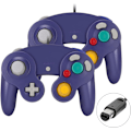 Miniatyrbild 1 av 5: Gamecube Gamepad, 2-pack klassisk gamepad med vibrationskontroll