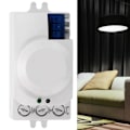 Miniatyrbillede 5 af 8: 360 graders detektion intelligent mikrobølge bevægelsessensor switch 220-240V
