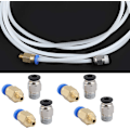 Miniatyrbillede 5 af 5: Ptfe-rør Pc4 M6 Quick Fit 2*Ptfe-rør 4*Pc4M6 Quick Fit 4*Pc4M10 lige pneumatisk fitting tryk