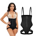 Miniatyrbild 2 av 6: Shapewear för kvinnor Tummy Control Thong Bodysuit svart black XXXL