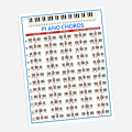 Miniatyrbilde 4 av 5: Fullstendig illustrerte pianoakkordtabeller keyboard noteark diagram utdanning gave 0.2 L