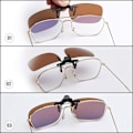 Miniatyrbillede 5 af 5: IC Polariseret clip-on solbriller med flip-up linser