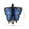 Miniatyrbilde 5 av 5: Voksen Cosplay Butterfly Sjal Vinger Roterende Fest Dans