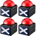 4 stk. Spil Buzzer, Spil Buzzer Alarm Lyd Afspilningsknap Med Lys Trivia Quiz Got Talent Buzzer Spil