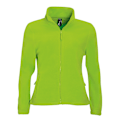 Miniatyrbillede 1 af 3: SOLS Dame/Dame North Full Zip Fleece Jakke Lime Lime Lime XXL