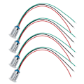 Miniatyrbillede 6 af 8: 4 sæt indikator LED-lys vandtæt fælles anode industrielle kontrolkomponenter 12mm 110-220V rød og grøn