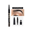 Miniatyrbillede 1 af 2: 3-i-1 Vandtæt Eyeliner Blyant & Øjenbrynsblyant Sort Brun Øjenmakeup Kosmetisk Værktøj 3#[qb]