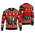 Miniatyrbilde 3 av 5: The Mandalorian og Grogu Baby Yoda Stygg Julebgenser 2024 God Jul Menn Pullover Høst Vinter Star Wars Damtrøje stil 3 style 3 XS