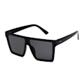 Miniatyrbillede 1 af 3: Trendy firkantede sorte solbriller sorte black
