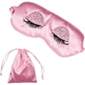 Miniatyrbilde 1 av 5: Satin Søvnmaske Myk Silke Bind for Øynene Jenter Kvinner Nattmaske Deksel Søvnmasker for Voksne Par Kjærlighet Valentinsdag