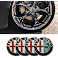 Pikkukuva 2 / 3: kpl Alfa Romeo 60MM Pyöränkeskiökuppeja ABS Pyöränkeskiökupit Pyöränkeskiön Kapselit Hiilikuitu Tarvikkeet[qb]