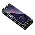 Miniatyrbillede 1 af 5: pcs M2 Ssd Heatsink Heatsink Temperatur Oled Digital Display M.2 2280 Nvme Ssd Solid State Drive Heatsink (Sort)