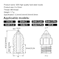Miniatyrbild 5 av 5: Härdat stål 0,2 0,4 0,6 0,8 3D-skrivarmunstycke för Ender3 5Pro/ Ender3V2/CR6SE/CR10 Skrivmunstycken 2PCS 0.01 0.6mm